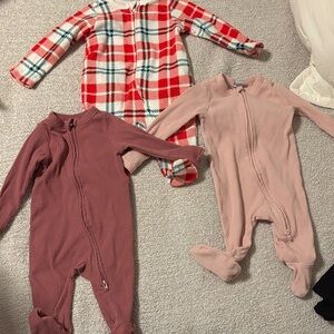 Plaid and Pink Kids One Piece Set
